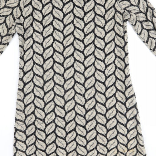 Stella Womens Beige Floral  Jumper Dress  Size M