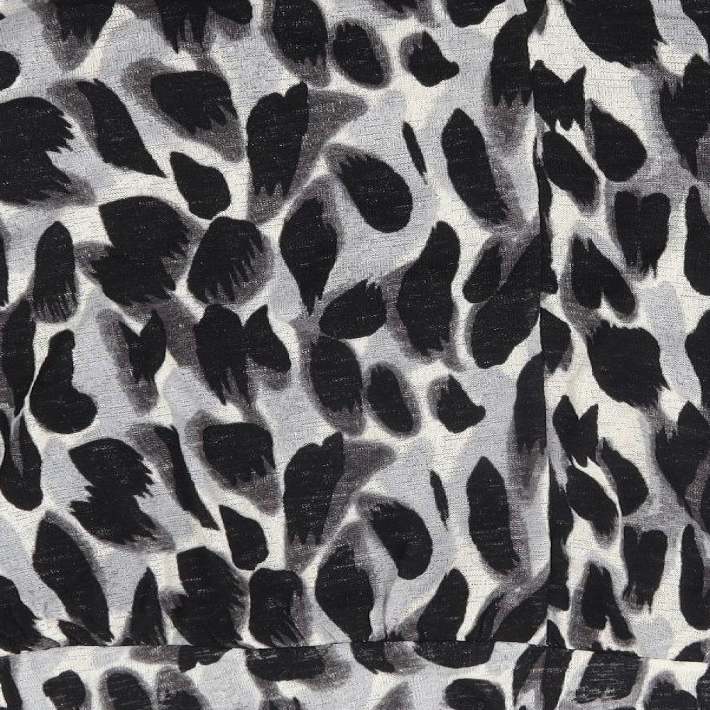 Wallis Womens Grey Animal Print  Pullover Jumper Size M
