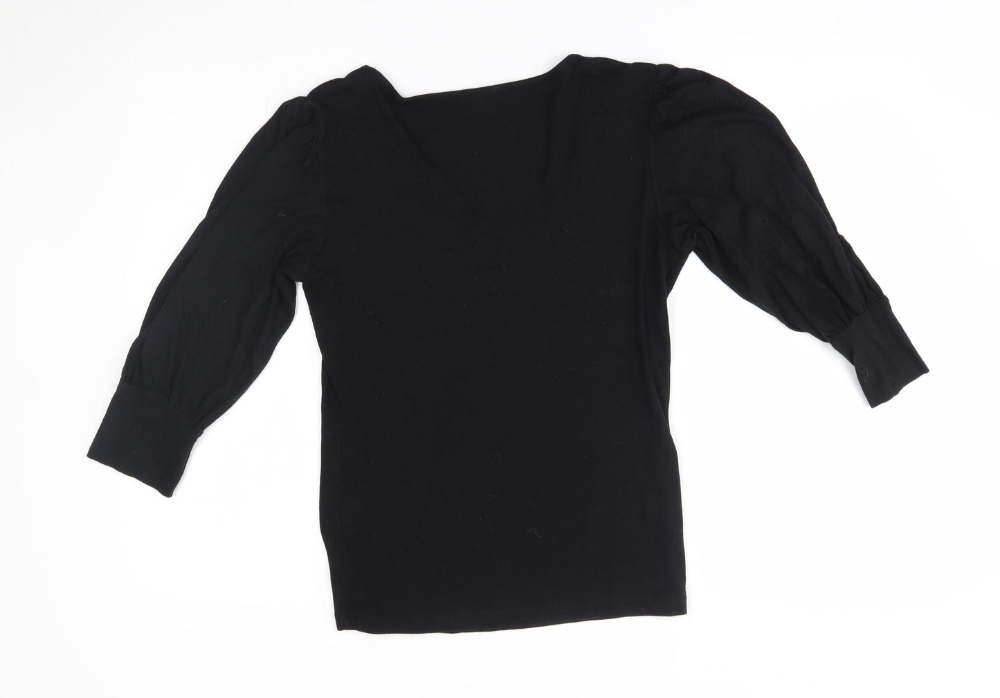 M&S Womens Black   Basic Blouse Size 12
