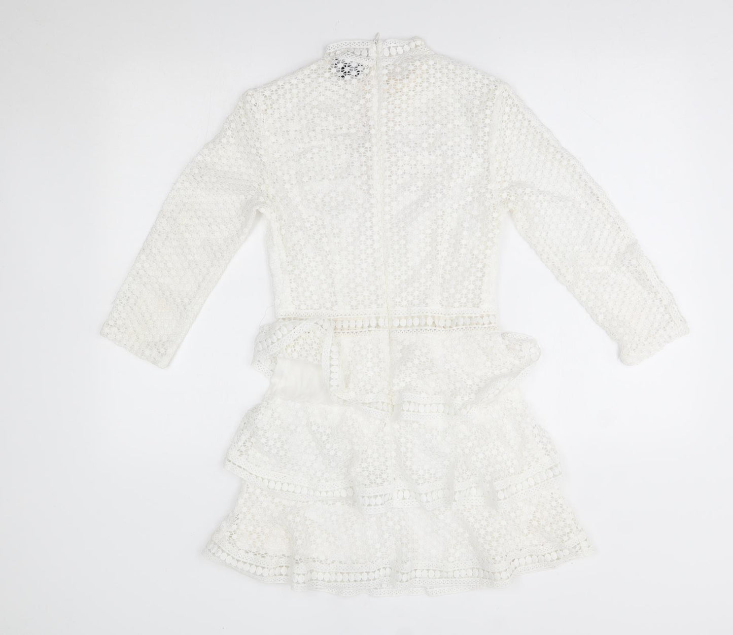 PRETTYLITTLETHING Womens White   A-Line  Size 8