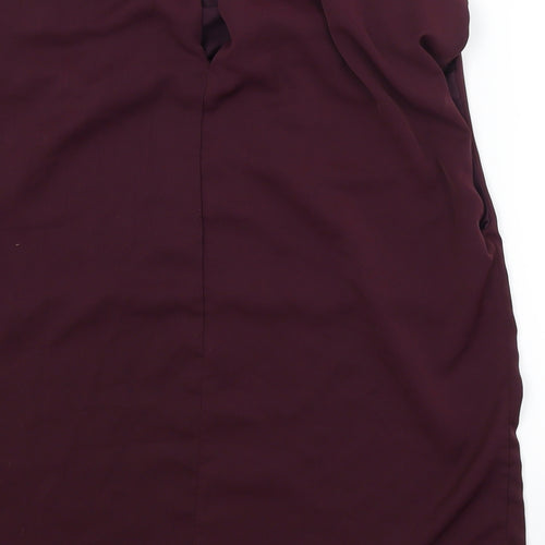 AX Paris Womens Purple   Basic Blouse Size 10