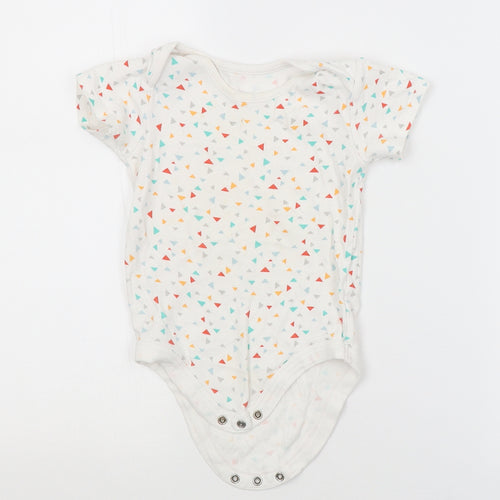 TU Baby White Geometric  Babygrow One-Piece Size 18-24 Months