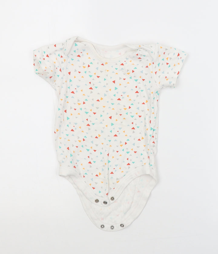 TU Baby White Geometric  Babygrow One-Piece Size 18-24 Months