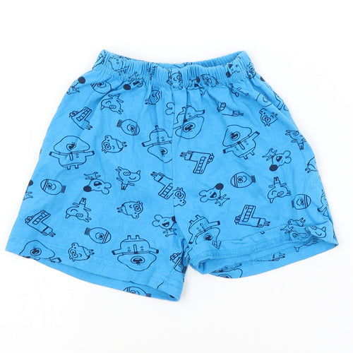 Preworn Baby Blue Argyle/Diamond  Cropped Trousers Size 18-24 Months