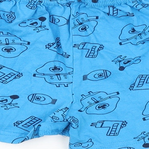 Preworn Baby Blue Argyle/Diamond  Cropped Trousers Size 18-24 Months