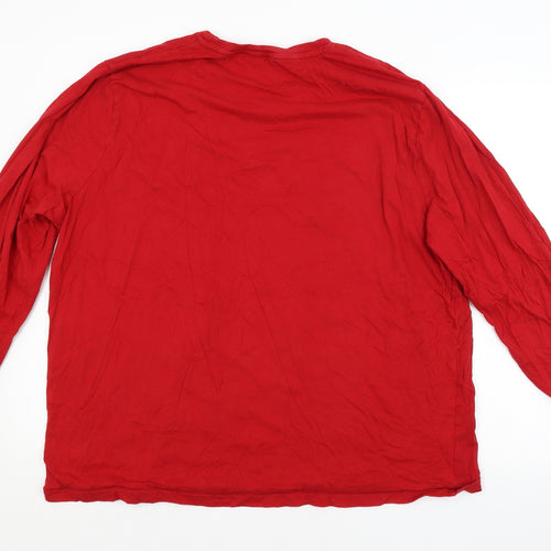 Avenue Mens Red    T-Shirt Size 2XL