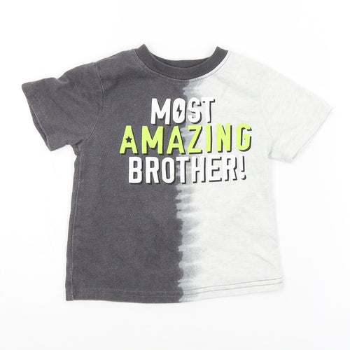 Garnanimals Baby Grey   Basic T-Shirt Size 18-24 Months