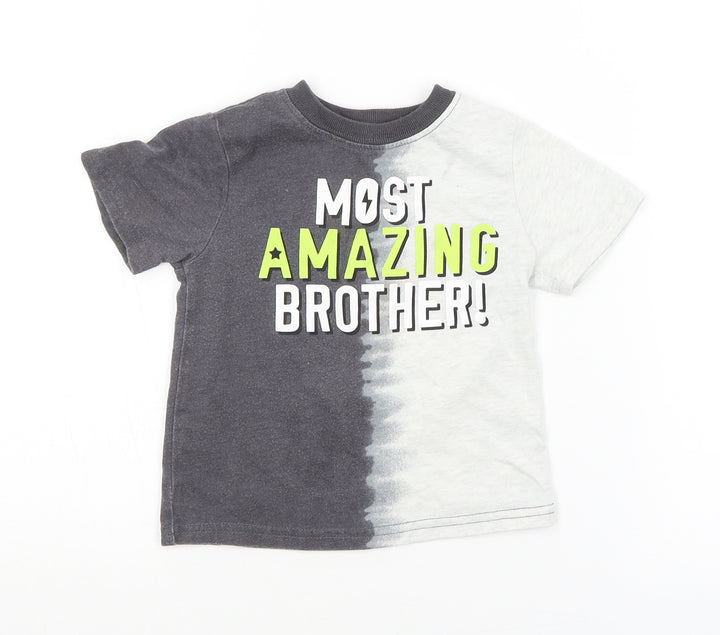 Garnanimals Baby Grey   Basic T-Shirt Size 18-24 Months