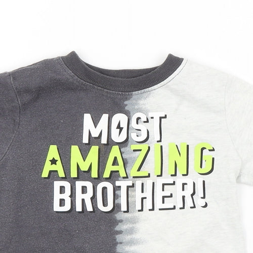 Garnanimals Baby Grey   Basic T-Shirt Size 18-24 Months