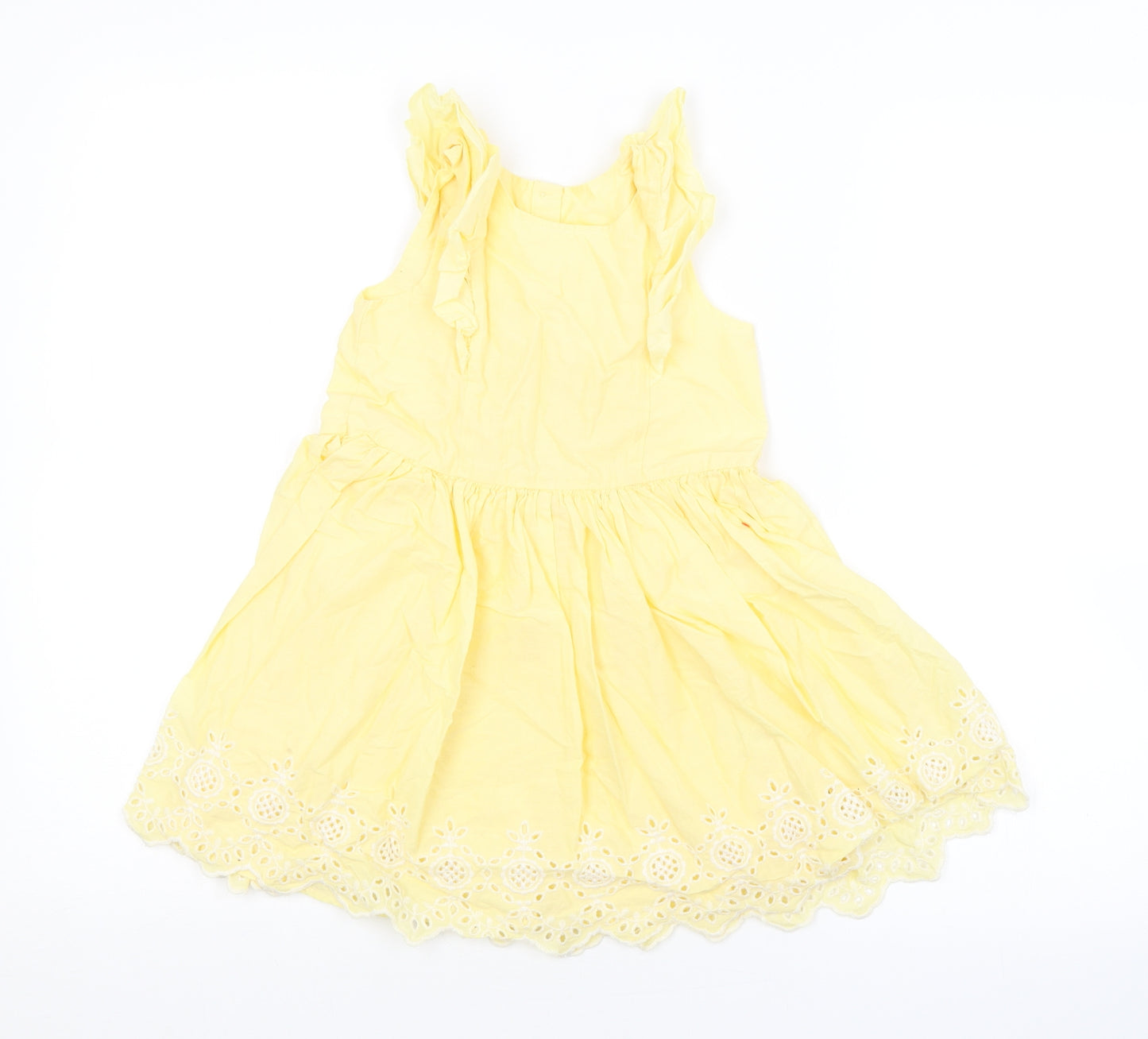TU Girls Yellow Argyle/Diamond  A-Line  Size 3-4 Years