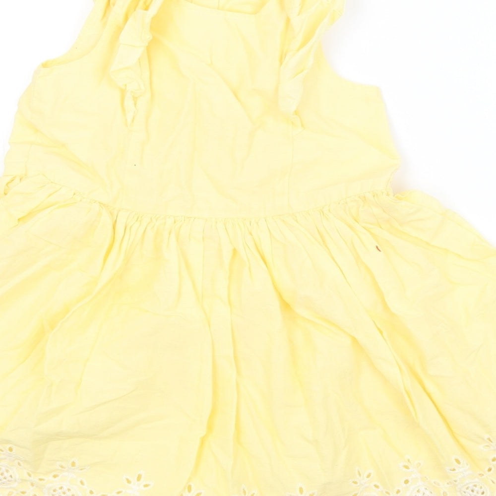 TU Girls Yellow Argyle/Diamond  A-Line  Size 3-4 Years