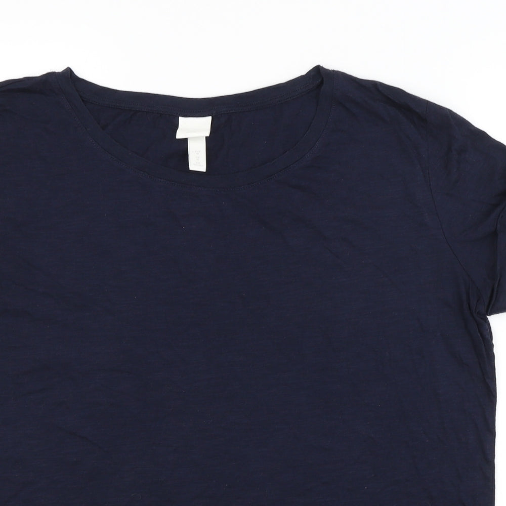 H&M Womens Blue   Basic T-Shirt Size M