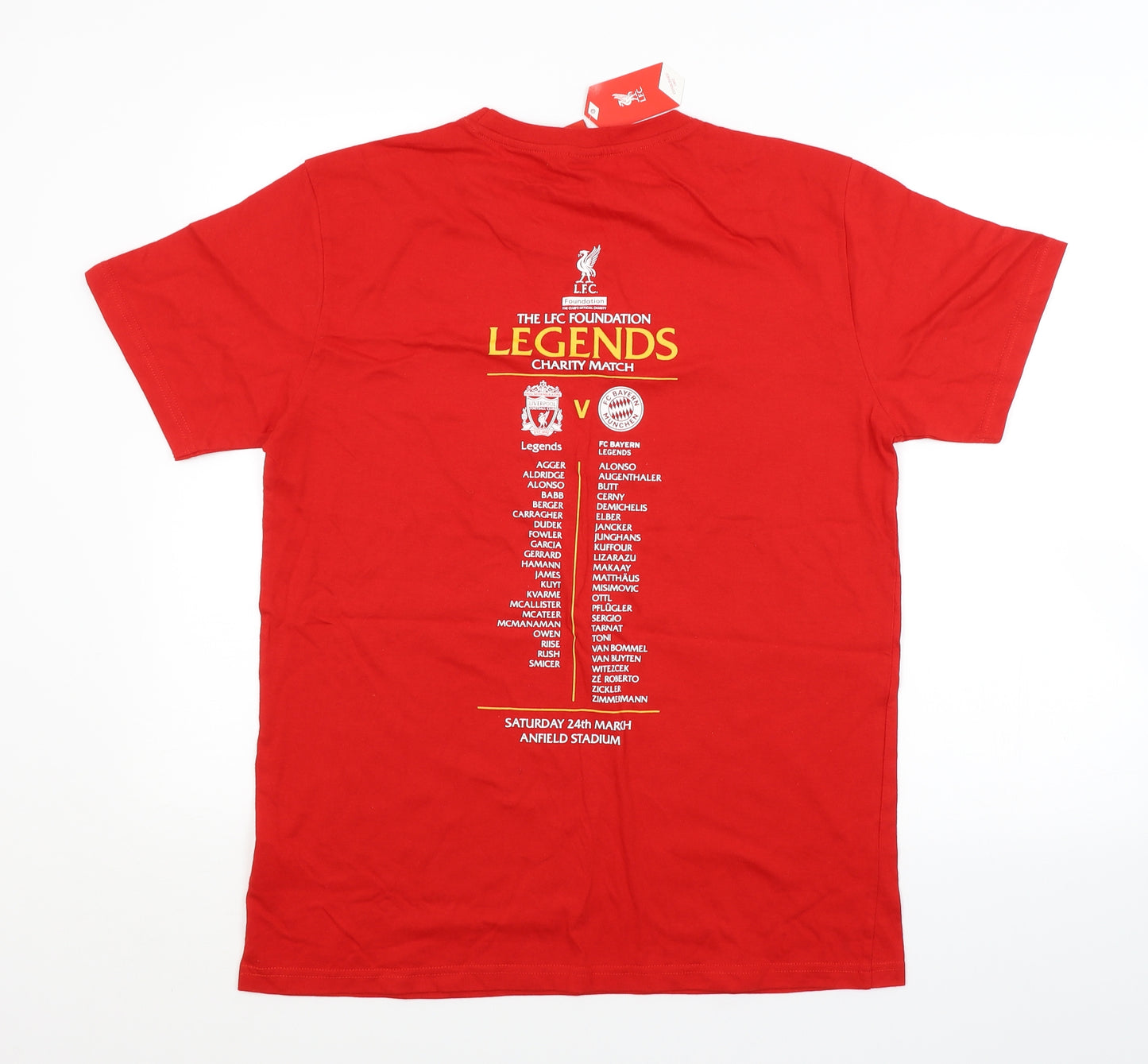 Liverpool FC Mens Red    T-Shirt Size M  - LIVERPOOL FC