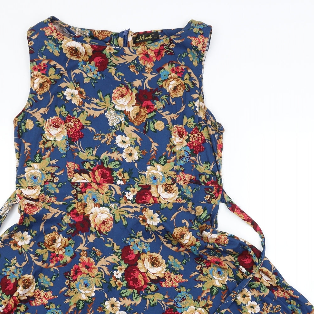 Preworn Womens Multicoloured Floral  A-Line  Size XL