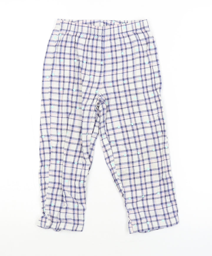 George Girls Multicoloured Check   Pyjama Pants Size 4-5 Years