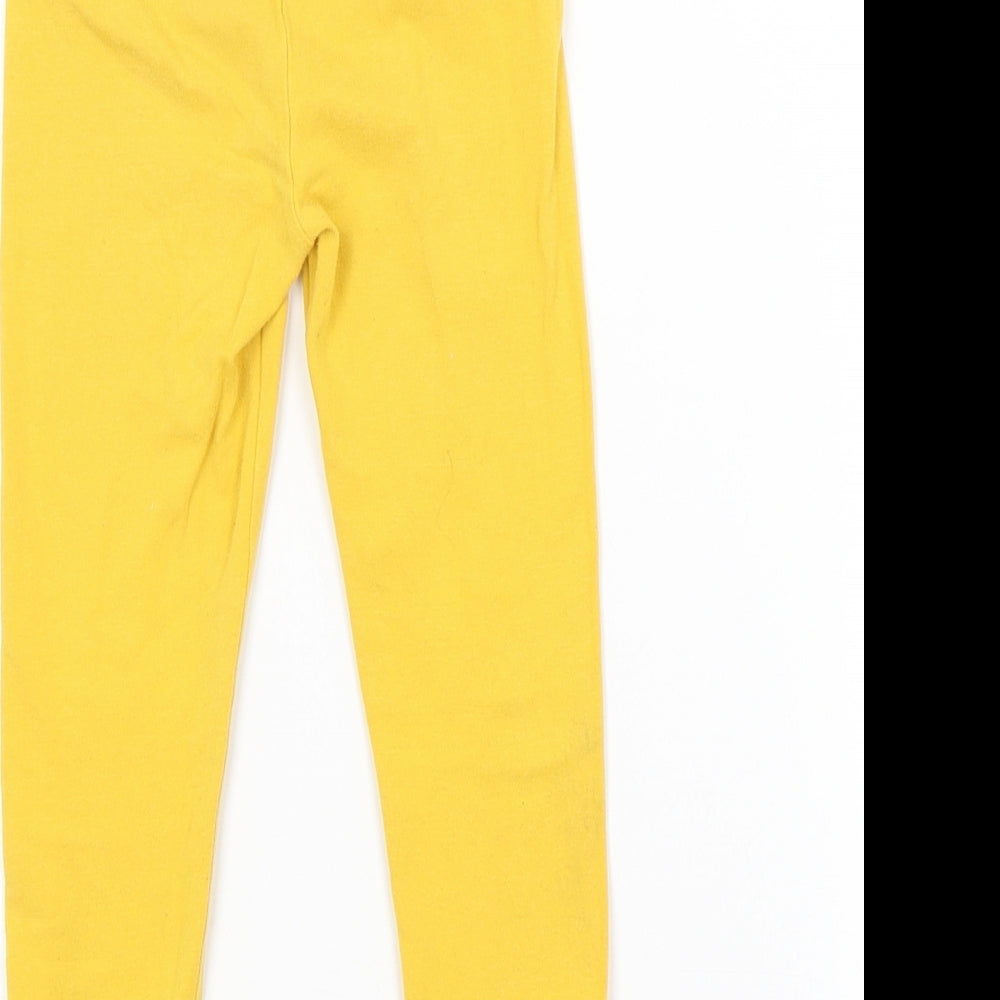 George Girls Yellow   Jogger Trousers Size 3-4 Years