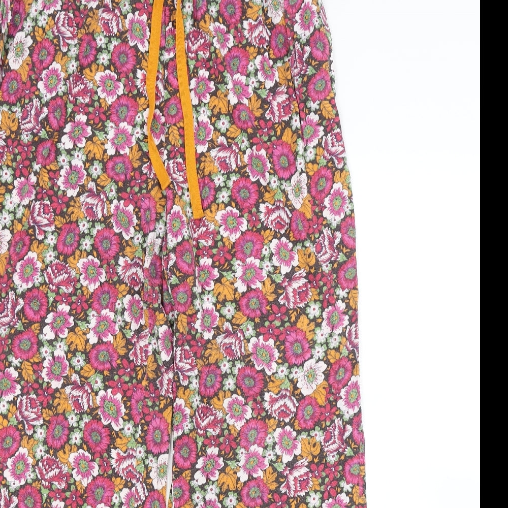 Jane & Bleecker Womens Multicoloured Floral   Pyjama Pants Size L