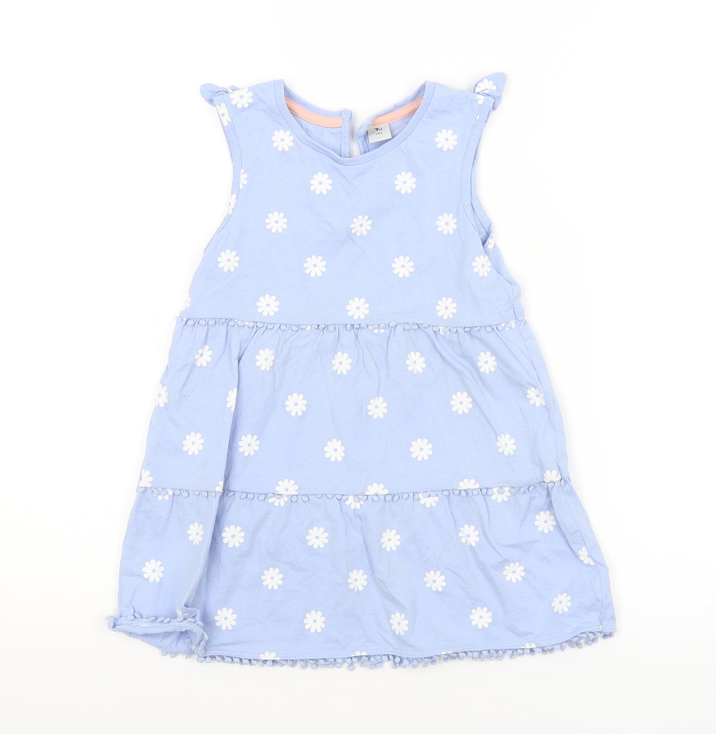 TU Girls Blue Floral  A-Line  Size 4-5 Years