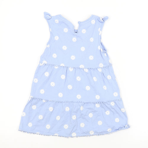 TU Girls Blue Floral  A-Line  Size 4-5 Years