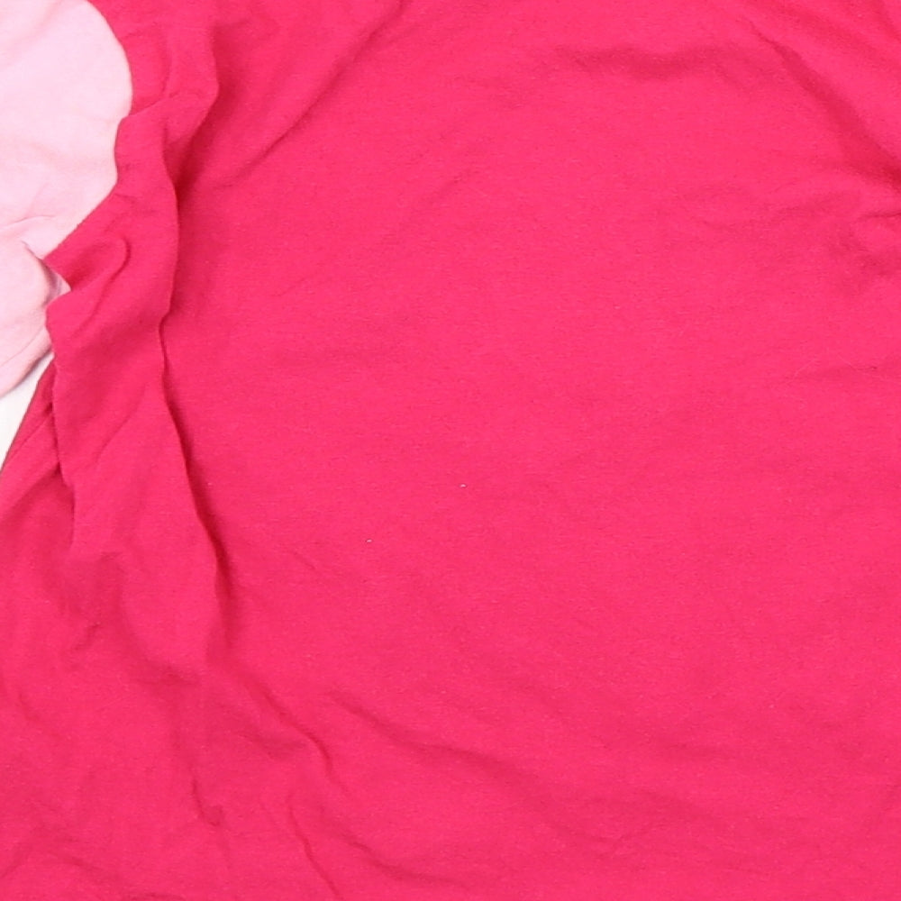 Preworn Girls Pink   Basic T-Shirt Size 4-5 Years
