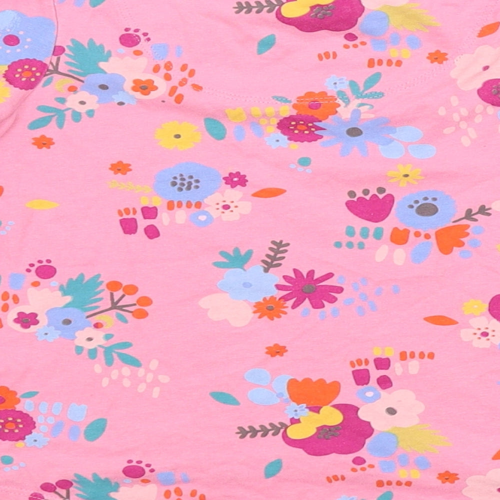 TU Girls Pink Floral  Basic T-Shirt Size 3-4 Years