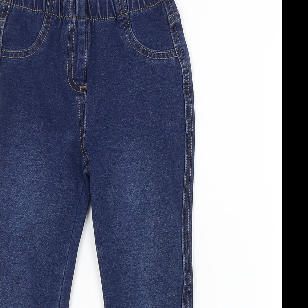 Preworn Girls Blue   Jegging Jeans Size 3-4 Years