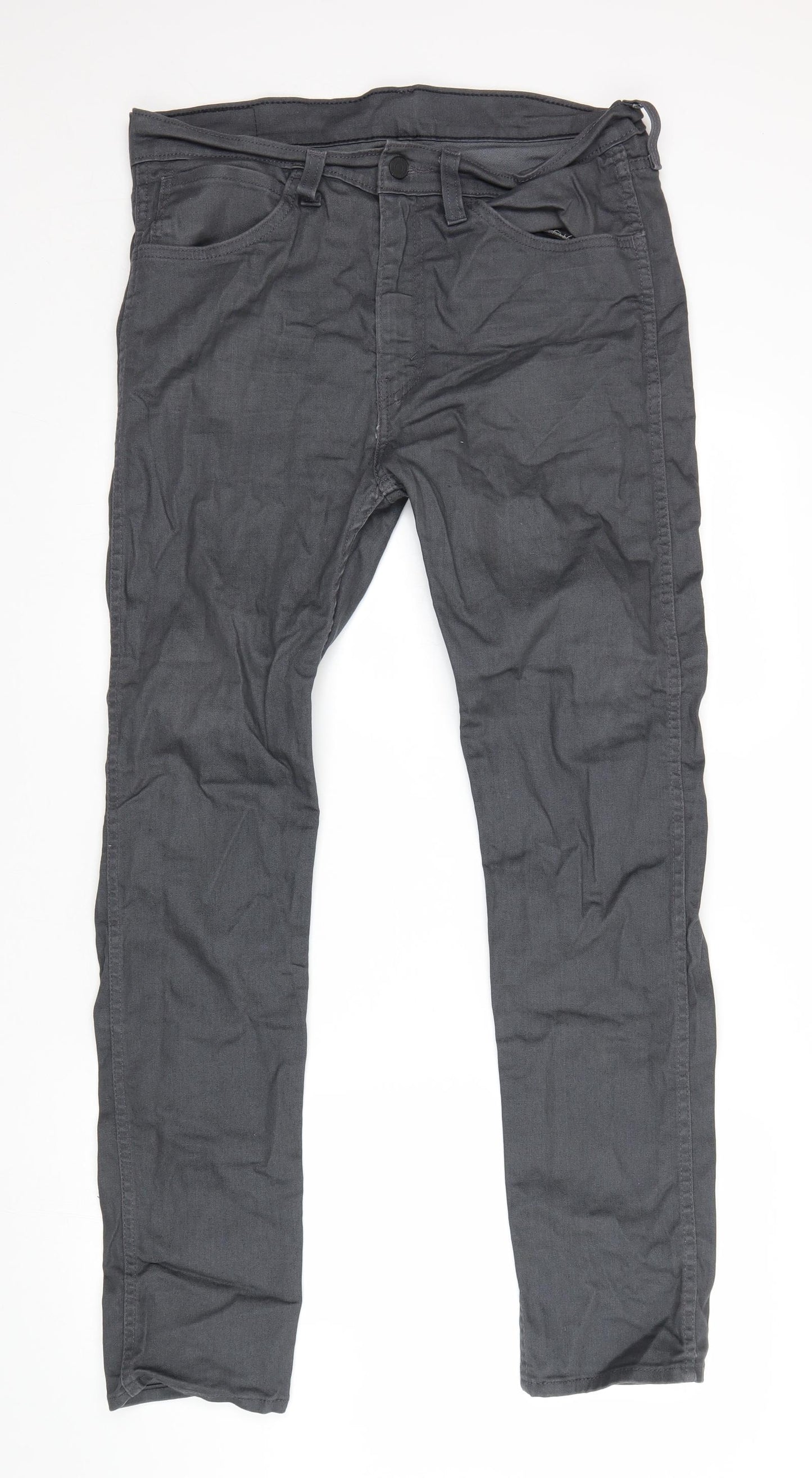 Signature by Levi Strauss & Co. Mens Grey   Straight Jeans Size 34 L32 in