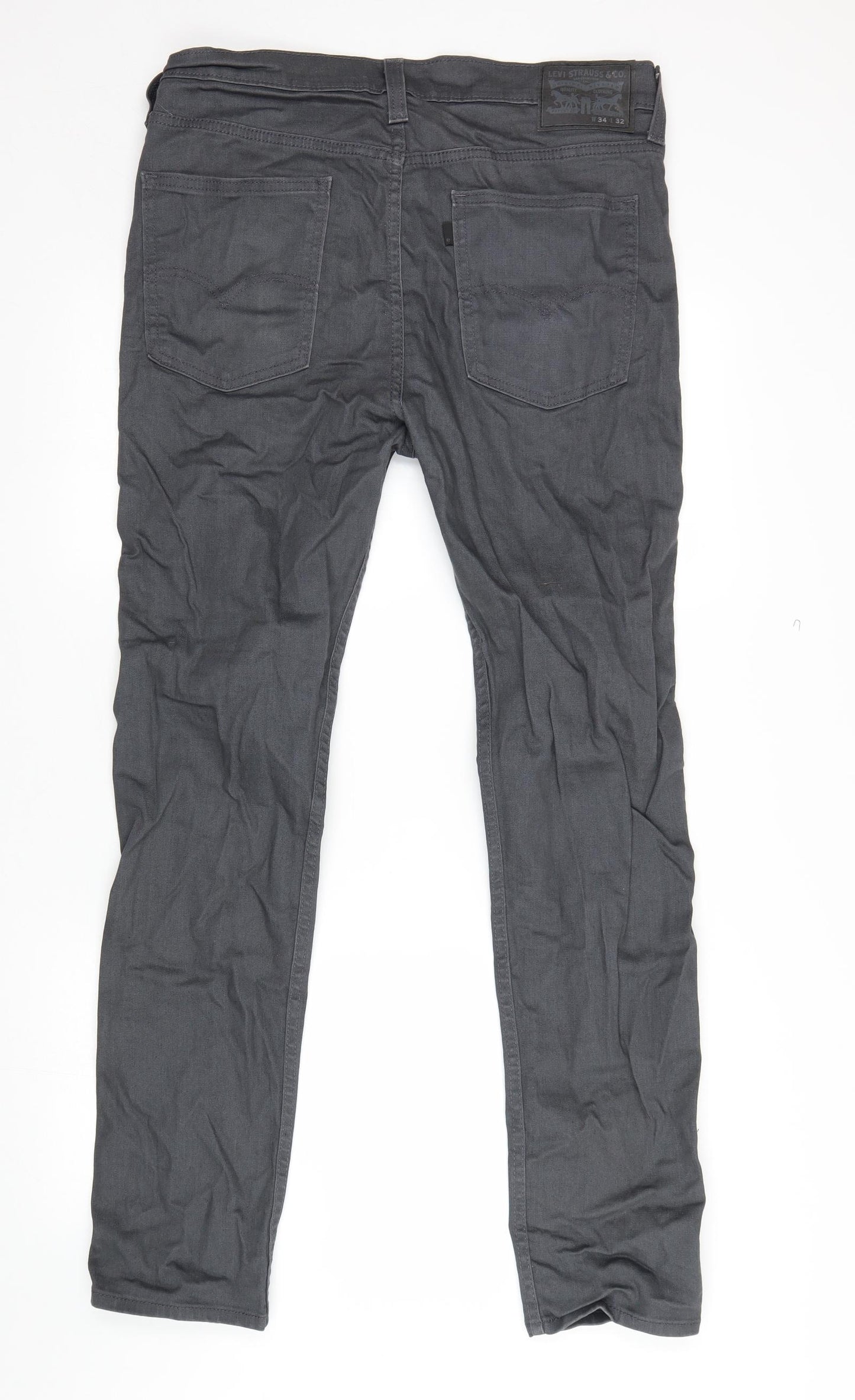 Signature by Levi Strauss & Co. Mens Grey   Straight Jeans Size 34 L32 in