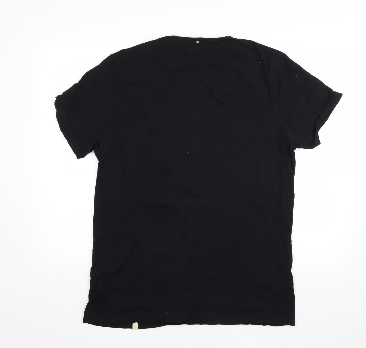 Pretty Green Mens Black    T-Shirt Size XL