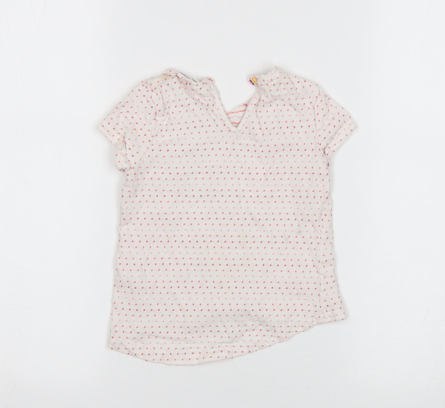 F&F Girls Multicoloured Polka Dot  Basic T-Shirt Size 2-3 Years