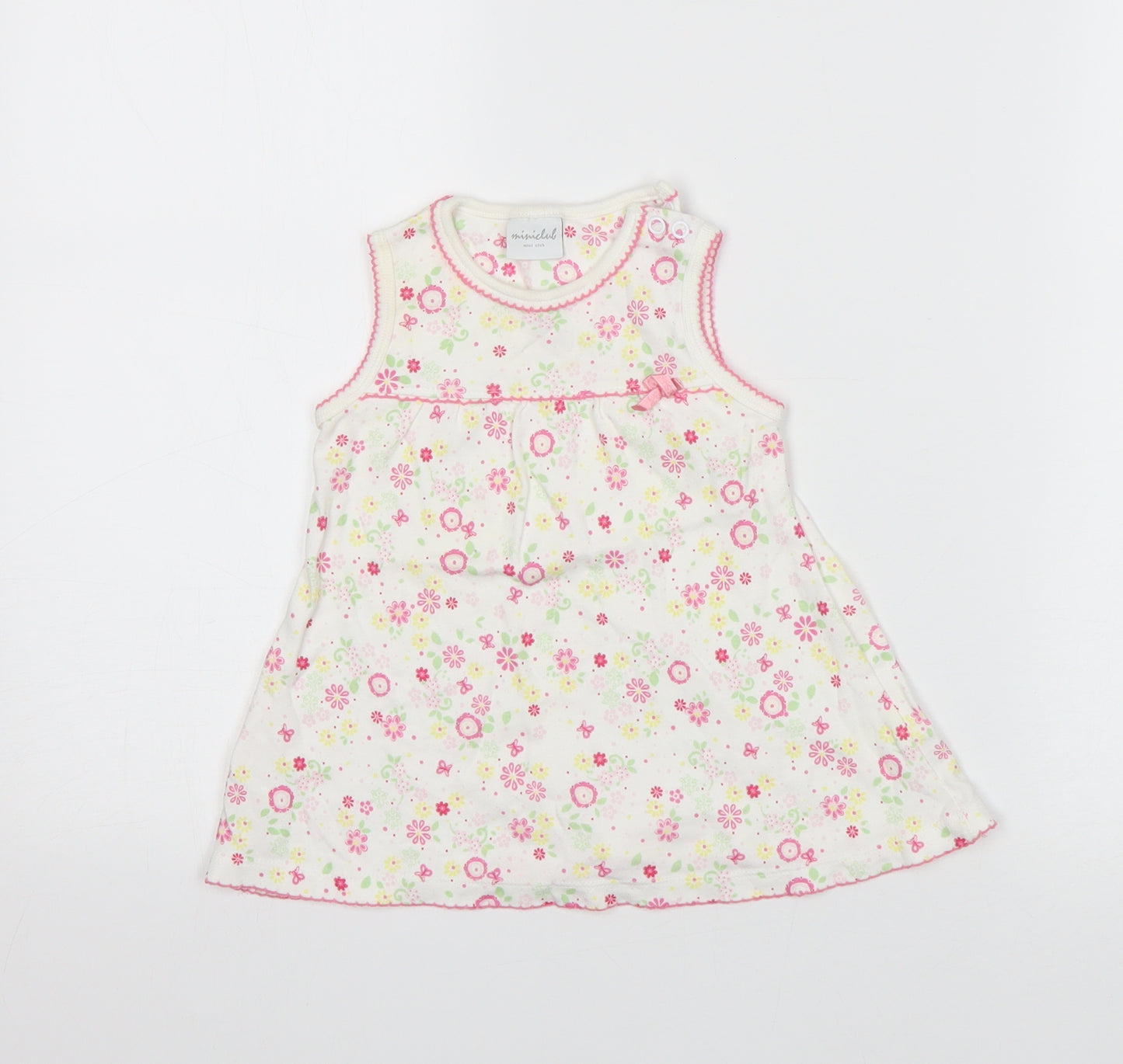 Miniclub Girls Multicoloured Floral  A-Line  Size 3-6 Months