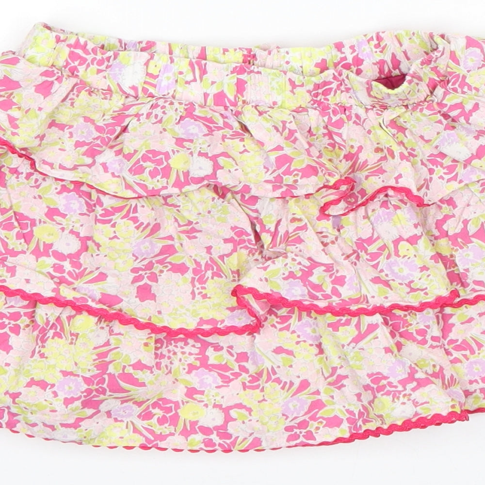 Laura Ashley Girls Multicoloured Floral  A-Line Skirt Size 4-5 Years