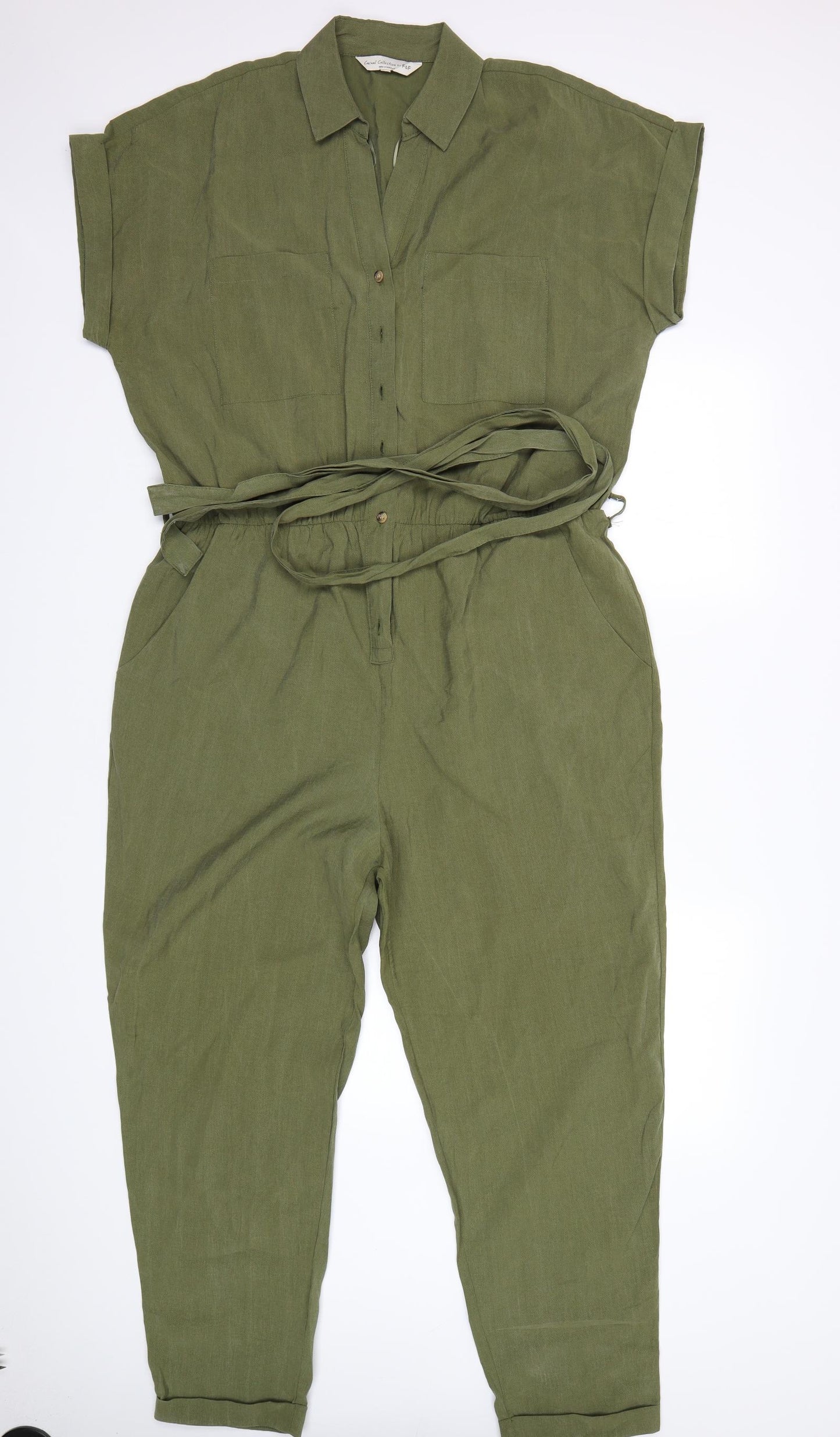 F&F Womens Green   Jumpsuit One-Piece Size 20