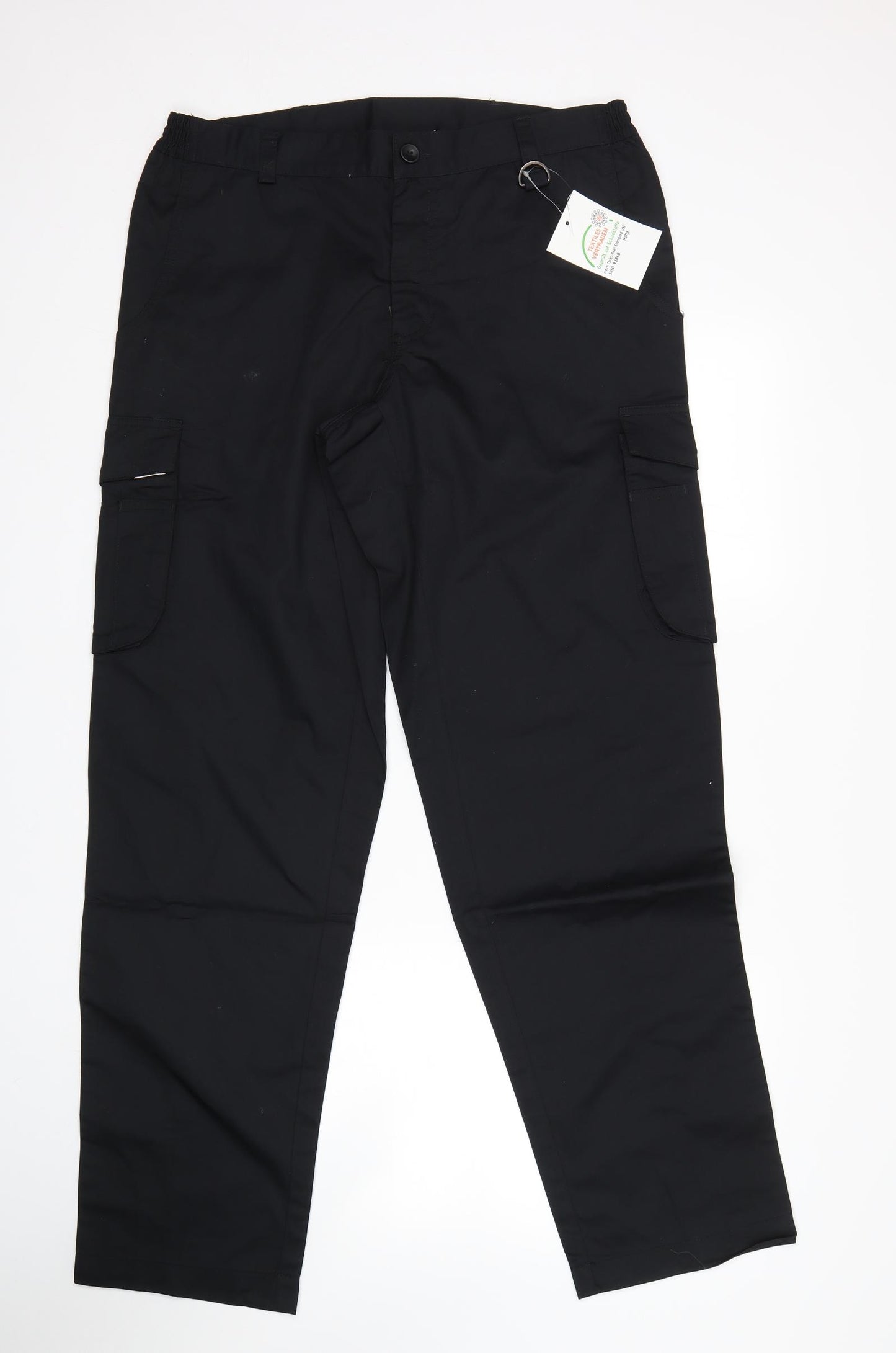 Preworn Mens Black   Cargo Trousers Size 32 L32 in