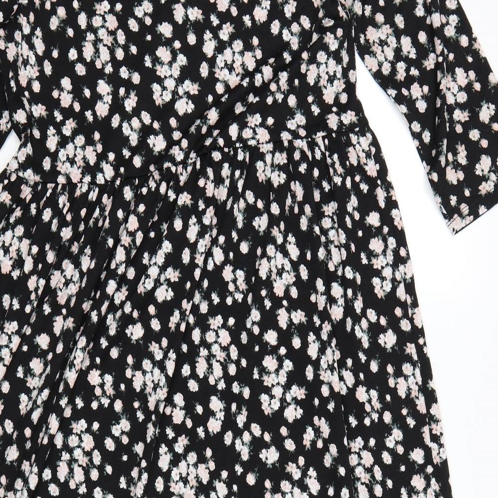 Nutmeg Womens Multicoloured Floral  A-Line  Size 14