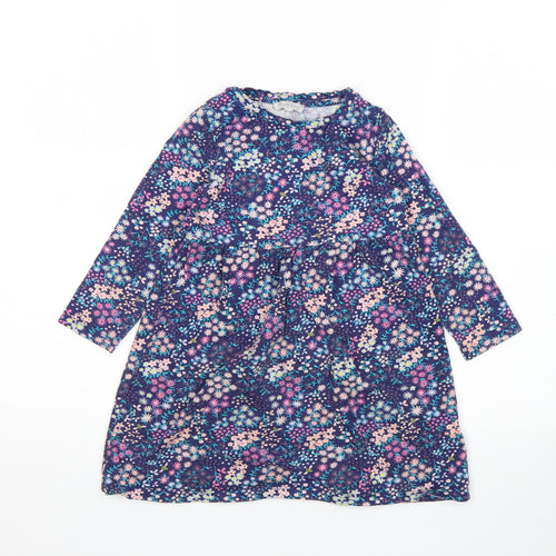 Bluezoo Girls Multicoloured Floral  A-Line  Size 3-4 Years