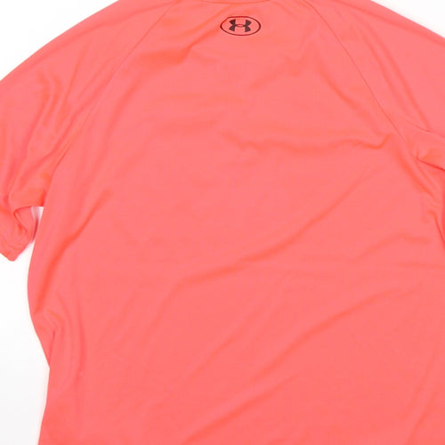 Under armour Boys Orange   Basic T-Shirt Size XL