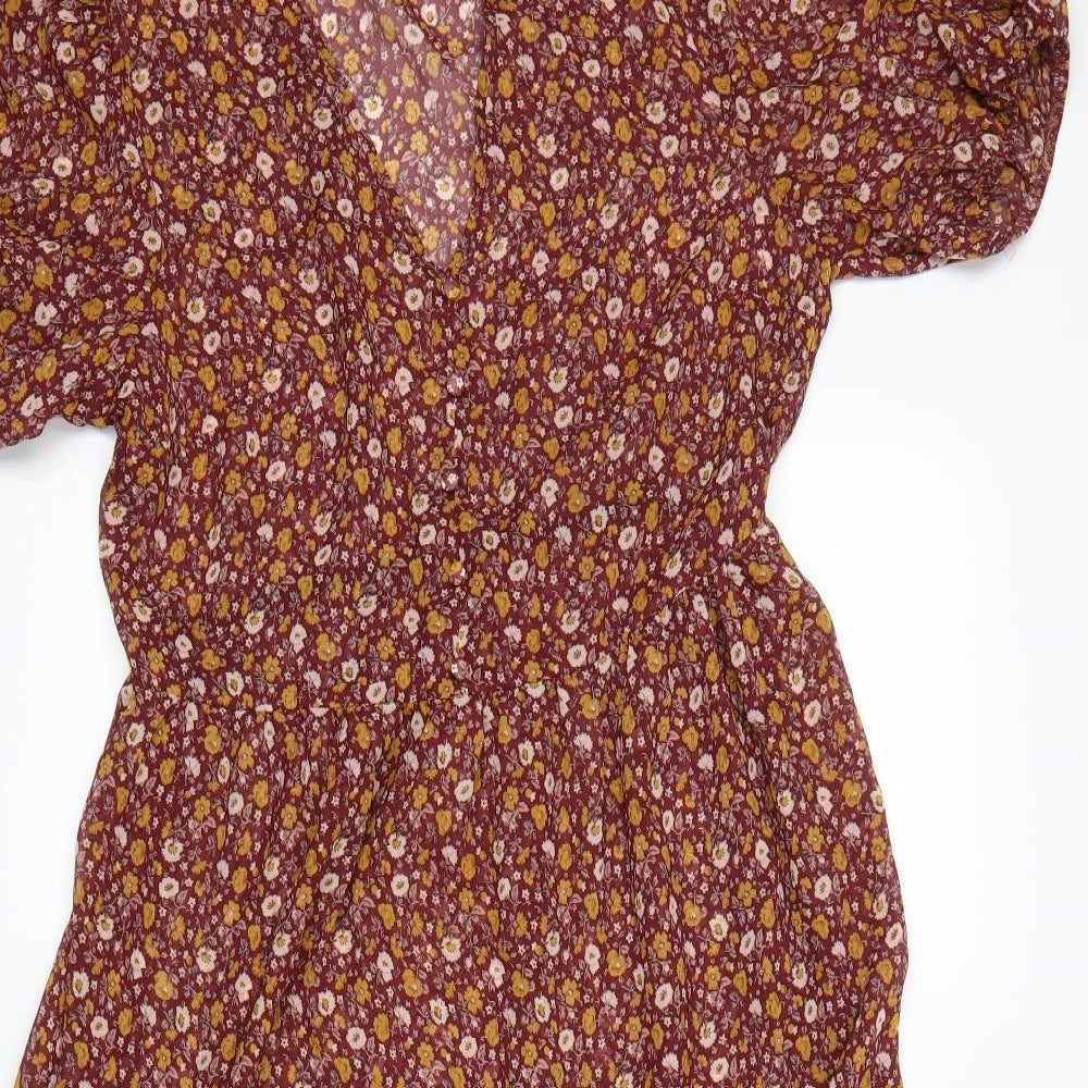 Primark Womens Multicoloured Floral  A-Line  Size 14