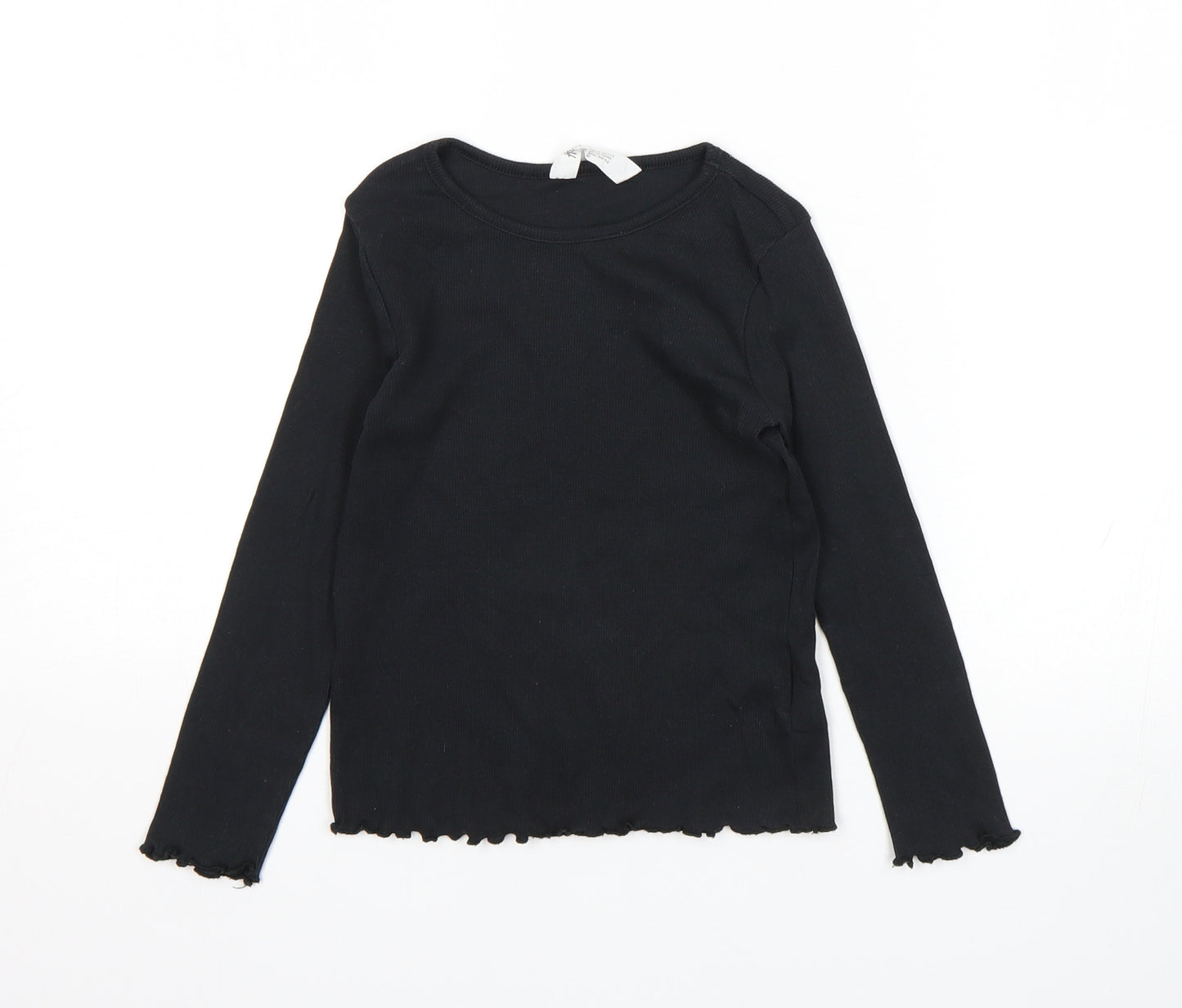 H&M Girls Black   Pullover Jumper Size 4-5 Years