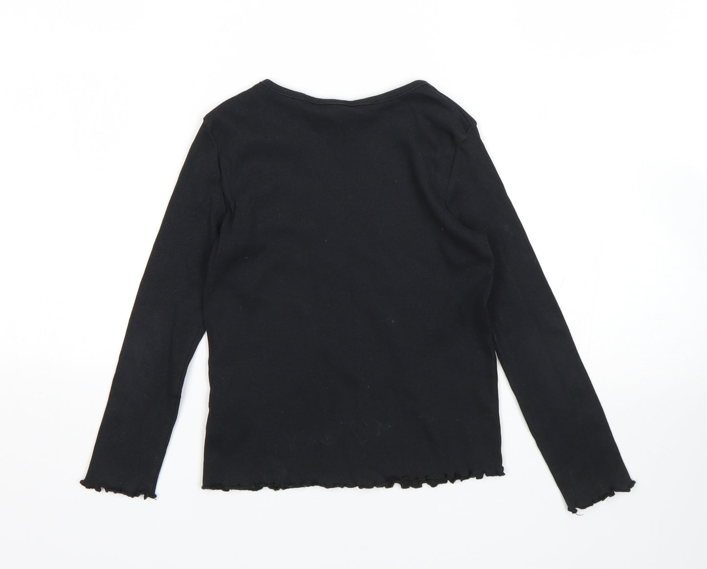 H&M Girls Black   Pullover Jumper Size 4-5 Years
