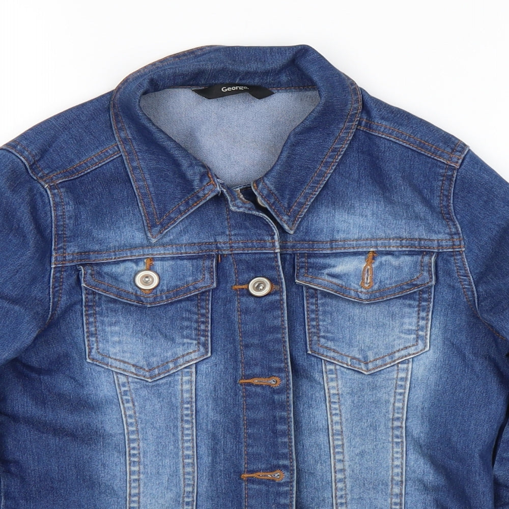 George Girls Blue   Jacket  Size 10-11 Years