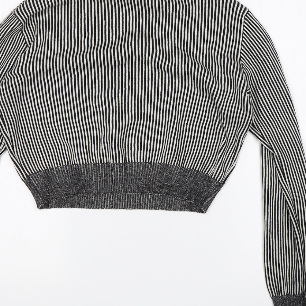 Glamorous Womens Multicoloured Striped  Pullover Jumper Size L