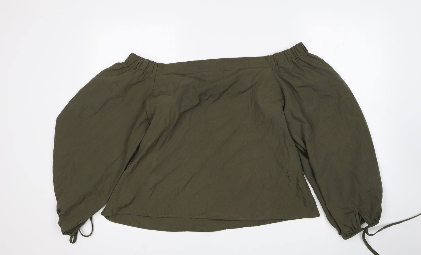 Vera & Lucy Womens Green   Basic Blouse Size L