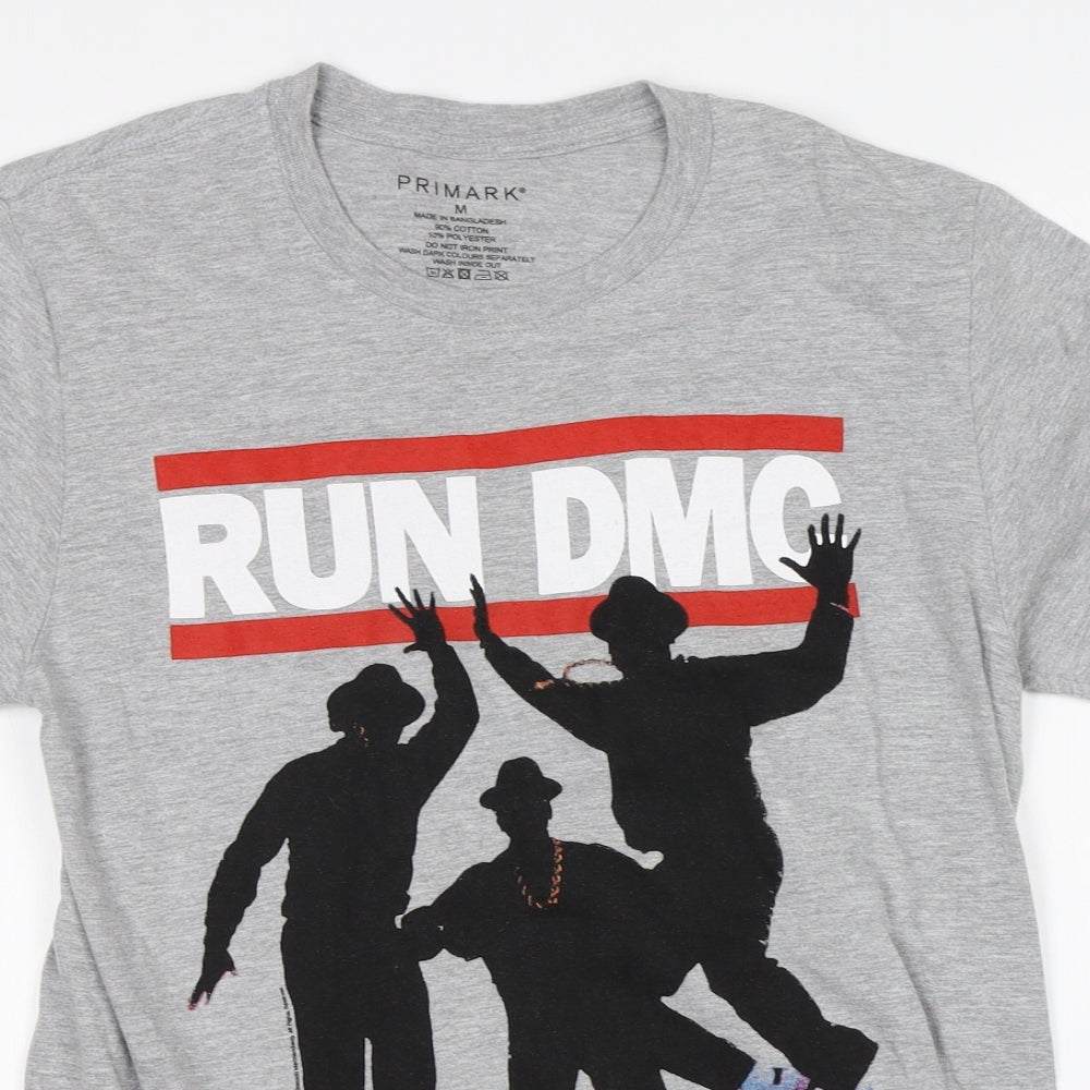 Primark Mens Grey    T-Shirt Size M