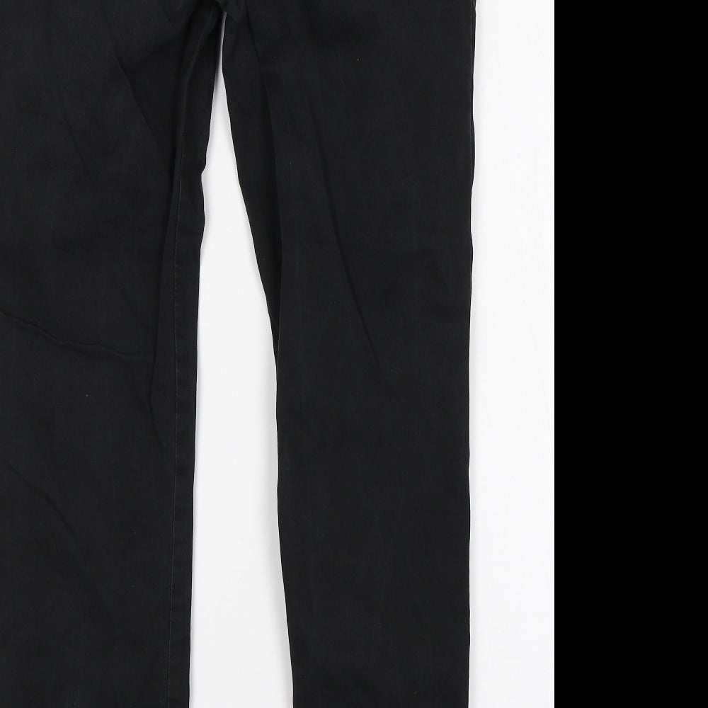 M&S Mens Black   Chino Trousers Size 32 L31 in