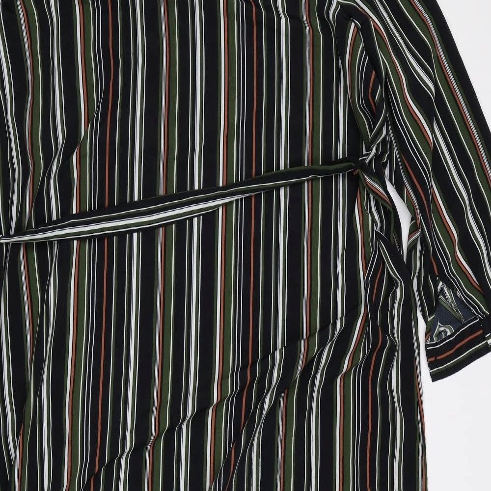 Evans Womens Multicoloured Striped  Shirt Dress  Size 28