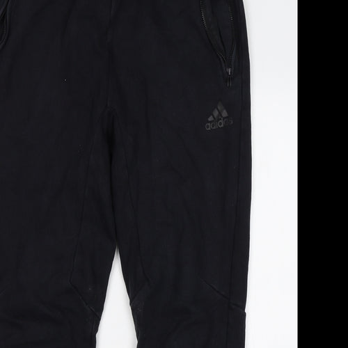 adidas Mens Black   Sweatpants Trousers Size L L30 in