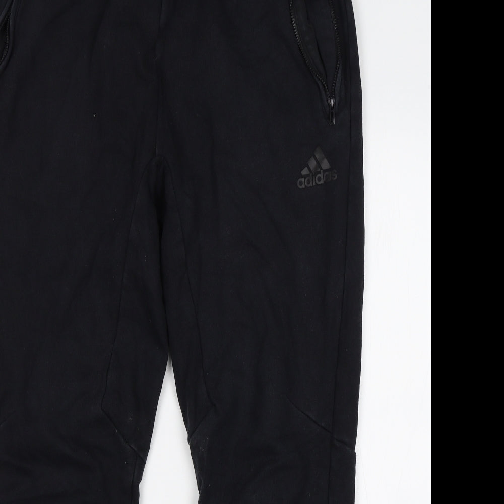 adidas Mens Black   Sweatpants Trousers Size L L30 in