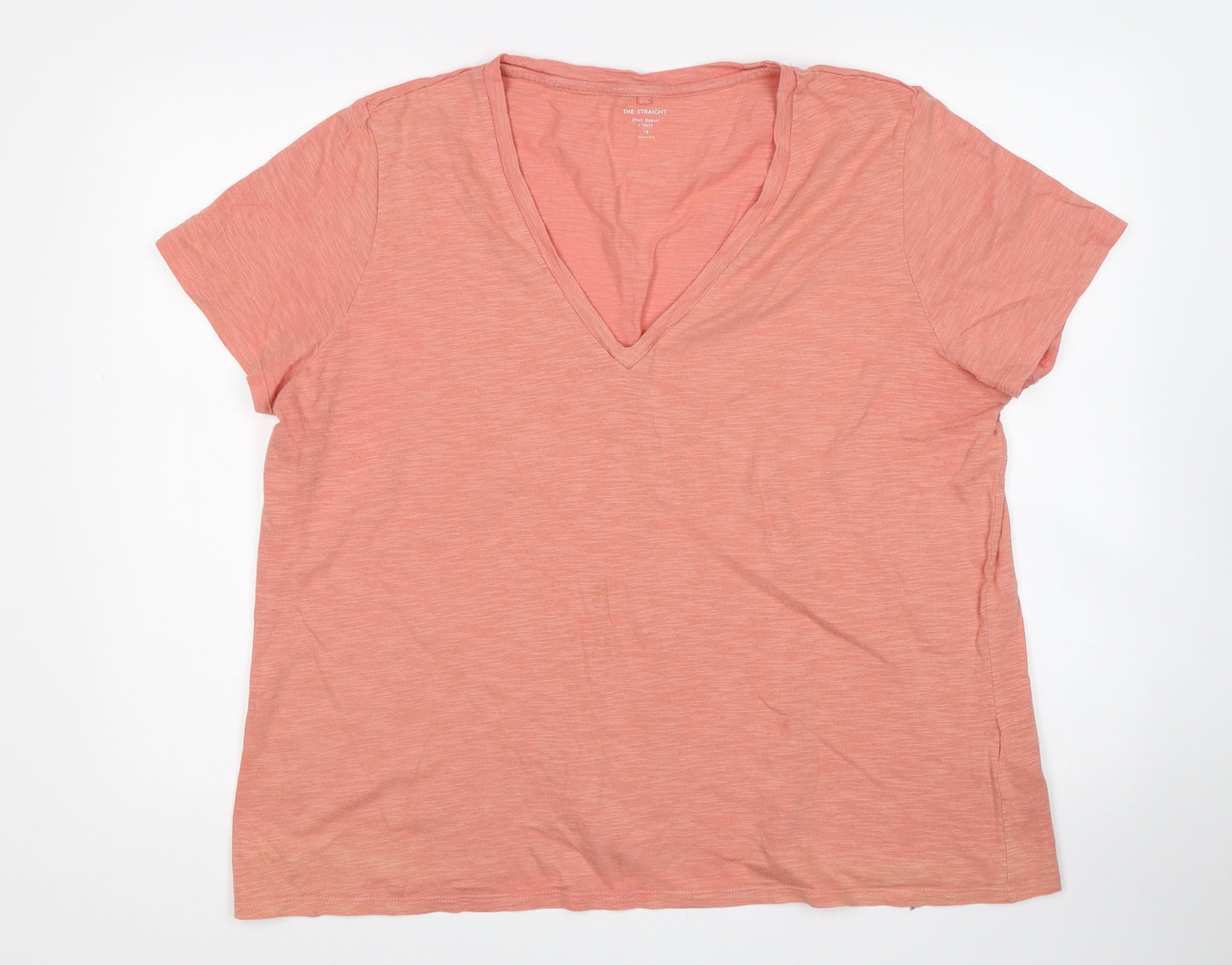 M&S Womens Pink   Basic T-Shirt Size 18