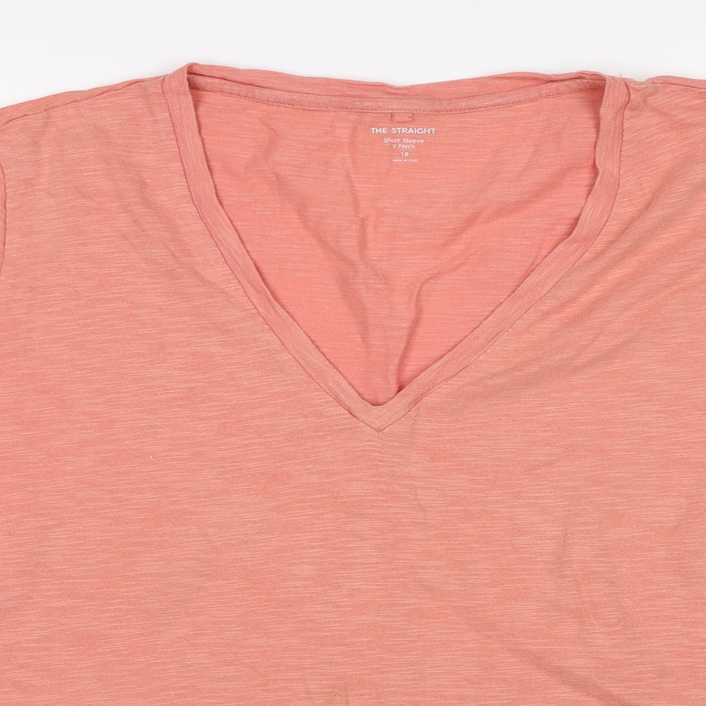 M&S Womens Pink   Basic T-Shirt Size 18